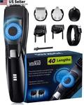 Beard For Men, 120-MIN Cordless Mens Hair Trimmer, Blue + Black. Fixed Price $60.20.