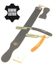 2 Pcs Classic Folding Shaving Straight Razors + Leather Sharpening Strop Set New. Fixed Price $19.99.