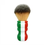 Razorock Three Color Plissoft Synthetic Shaving Brush Resin 24MM Italian Flag. Fixed Price $29.99.