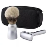 New Merkur Razor Leather Zipper Shaving Set Sat German Make Luxury Gift. Fixed Price $100.89.