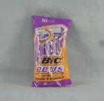 New Old Stock Vintage 1999 Bic Plus Women's Shavers 10-PACK Lanolin Vitamin. Fixed Price $13.00.