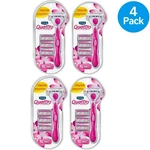 Schick Quattro For Women Razor 4 Blades Handle Refills Pack New. Fixed Price $34.00.