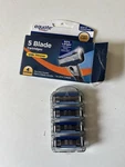 Equate 5 Blade Razor Refill 4 Cartridges Only (new Open Box). Fixed Price $6.99.