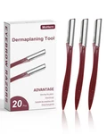 Mohern Multipurpose Eyebrow & Face Razor - Pcs 1 Count (pack Of 20), Red. Fixed Price $17.84.
