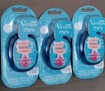 3) Gillette Venus Mini Comfortglide White Tea Razor W/ Travel Case -new & Sealed. Fixed Price $20.95.