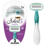 Disposable Razors Women 5 Blade 360 Moisture Strips 2 Count Bic Soleil Sensitive. Fixed Price $20.00.
