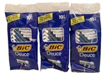 Bic Deuce 2 Blade Disposable Razors 10 Count Lot Of Bags 30 Total. Fixed Price $21.98.