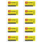100 Feather Double Edge Shaving Blades Pack Count For Safety Razors. Fixed Price $32.99.