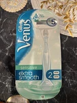 Gillette Venus Sensitive Extra Smooth Razors 1 Handle + 2 Refill Cartridges. Fixed Price $17.99.