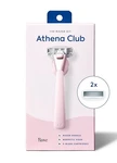 Athena Club Women's Razor Kit -includes: Handle, Magnetic Hook & 2 Blades Nib. Fixed Price $10.99.