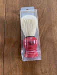 Zenith Plastic Red B07 Euro/e Shave Brush. Made In Palermo, Italy. Fixed Price $39.00.