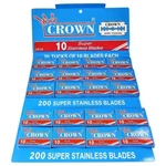 Crown Super Stainless Razor 200 Blades Double Edge. Fixed Price $12.00.