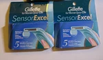 2X 5 Gillette Sensor Excel For Women Razor Blade Refills Cartridges. Fixed Price $49.89.