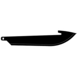 Outdoor Edge 3.5" Drop-point Pack Black, 6 Blades. Fixed Price $17.50.