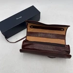 Cambridge Leather Travel Bag At&t Logo Rollup Zippered Kit Toiletry Case New Nib. Fixed Price $19.99.