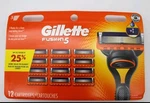 Brand New Gillette Fusion 5 Refill Razor Blades, 12 Cartridges. Fixed Price $25.68.