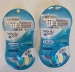 Beauty 360 4-BLADE Disposable Razors, 2 Packs Of Each, Total, Brand New!. Fixed Price $10.95.