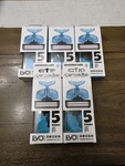 Lot Of 5 Evo Shave By Touch Razor +2 Cartridges Aqua Blue And Carry Case Travel. Fixed Price $39.85.