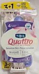 1 Pack Schick Quattro Sensitive Skin 4 Blades Razors Diamond Coated. Fixed Price $19.95.