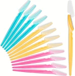 12 Pcs Eyebrow Razor, Multipurpose Exfoliating Dermaplaning Tool For Face, Facia. Fixed Price $9.12.