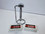 Vintage Micro Touch Manual Shaving Metal Razor Stand & 2 Pks Precision Blades. Fixed Price $10.00.