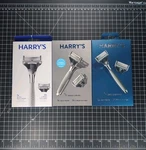 Lot Of - Harrys Chrome Edition 1 Handle + 2 Cartridges (3 Razor 6 Carts Total). Fixed Price $30.23.