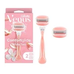 Gillette Venus Women's Comfortglide White Tea 3BLADE Razor With 2 Cartridges. Fixed Price $11.39.