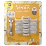 Venus Moistureglide Women's Razor, 5 Blade, Handle + 10 Cartridges. Fixed Price $58.99.