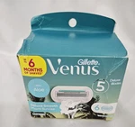 Gillette Venus 6 Cartridges Miami Sunrise Deluxe Smooth Aloe Refills New. Fixed Price $19.99.