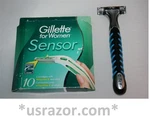 11 Gillette Sensor Women Blades Cartridges Refill Shaver Handle Fit Excel Razor. Fixed Price $55.99.