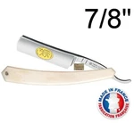 Thiers Issard 889 Zebra 7/8" Extra Hollow Ground Straight Razor Bone France. Fixed Price $320.32.