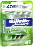 Sm Gillette Sensor 3 Disp Razor Men 4CT. Fixed Price $14.43.