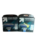 2 X Up & Triple Blade Replacement CARTRIDGE-MACH3 Handles. Fixed Price $19.99.