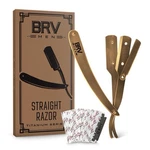 Brv Men Titanium Series Straight Razor 100 Single Edge Blades (used). Fixed Price $13.00.