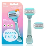 Dorco EVE6 Razors For Extra Smooth Shaving 1 Handle & 2 Blade Refills.... Fixed Price $18.27.