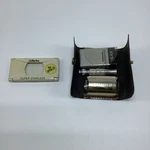 Vtg Gillette Travel Mini Safety Razor Snap Case, Blade & Dispenser. Fixed Price $29.70.