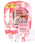 2 Packs Bic Soleil Click 3 Blades 1 New Handle & 6 Refill Heads Smoother Shave. Fixed Price $23.99.