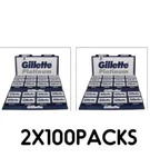 200 Count Gillette Platinum Double Edge Safety Razor Shaving Blades Russia Made. Fixed Price $29.99.