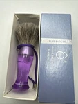 Eshave Pure Badger Shaving Brush Purple Clear New. Fixed Price $35.00.