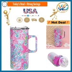 Travel 16 Oz Stainless Steel Insulated Mug Handle Lid Seaing Things. Fixed Price $45.64.