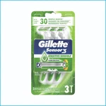Gillette SENSOR3 Sensitive Disposable Razors Pack Men Smooth Shave. Fixed Price $9.22.