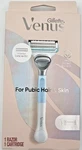 Gillette Venus For Pubic Hair & Skin 1 Razor And 2 Cartridges. Fixed Price $14.87.