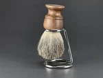 Oak Wood Shaving Brush Badger Straight Razor Barber Shop Lathering With Stand. Fixed Price $29.99.