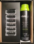Gillette Labs 6CT Razor Blade Refills For Men W/exfoliating Bar & 198G Shave Gel. Fixed Price $34.00.