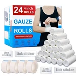 Kiwaezs 24 Pack Gauze Rolls Bandages X 4.1 Yd Premium Quality Of. Fixed Price $12.41.