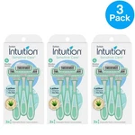 Schick Intuition Sensitive Care Disposable Razors 3 Pack Aloe 4 Blades. Fixed Price $24.00.