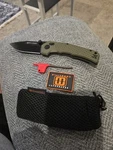 Willumsen Copenhagen ZERO7 Folding Knife 3.5" 440C Steel Blade Green Grn Handle. Fixed Price $35.01.