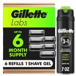 Gillette Labs Razor Blade Refill 6 Cartridges And 7OZ Rapid Foaming Shave Gel. Fixed Price $34.99.