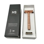 Henson AL13 Copper Mild Safety Razor W/ Box + 4 Blades. Fixed Price $62.95.