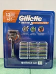 New Gillette Fusion 5 Proglide Men's Razor -pack Of 13 Cartridges And. Fixed Price $31.99.